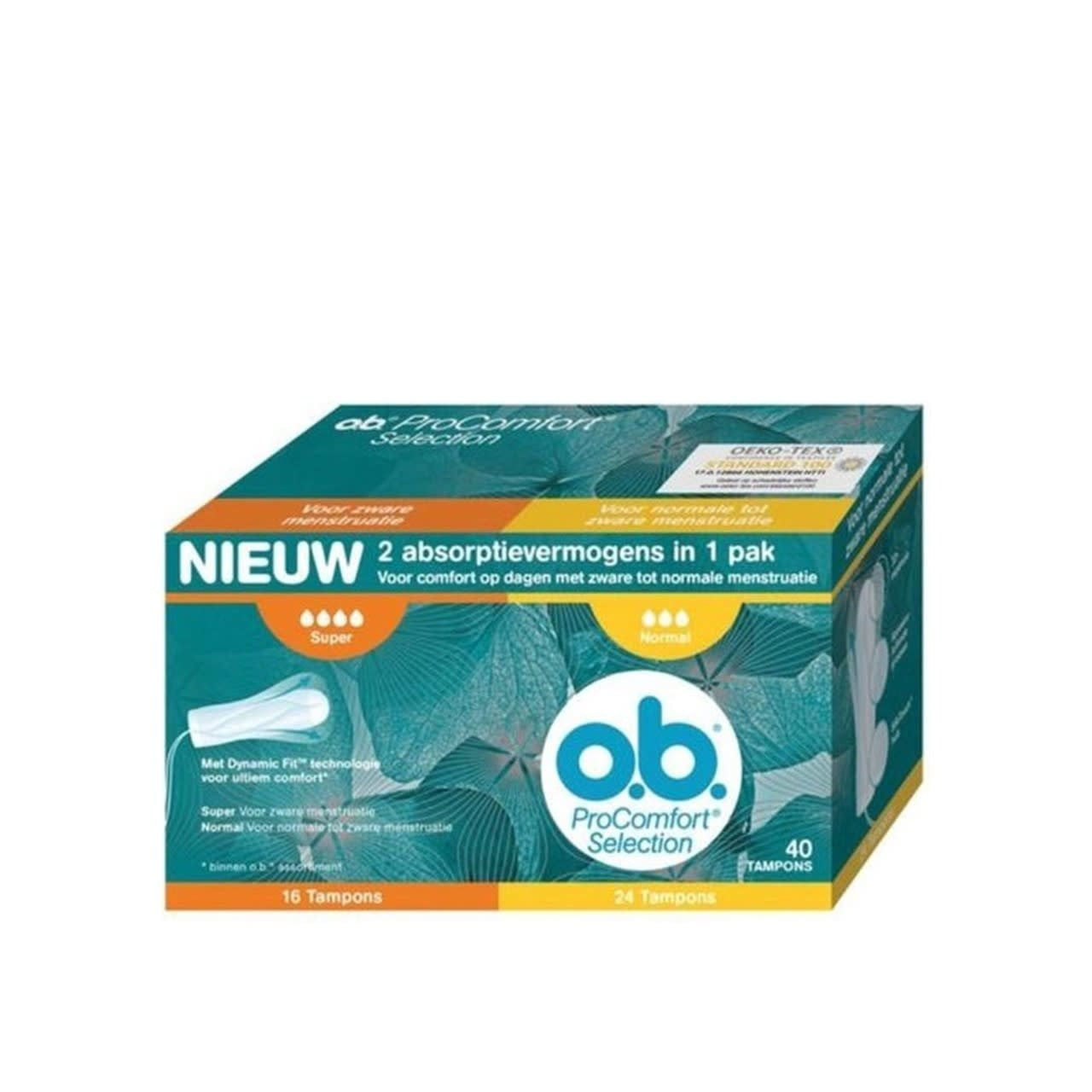 O.B. ProComfort Selection - Tampons - 16 Pcs. Super + 24 Pcs. Normal - 40 Stuks