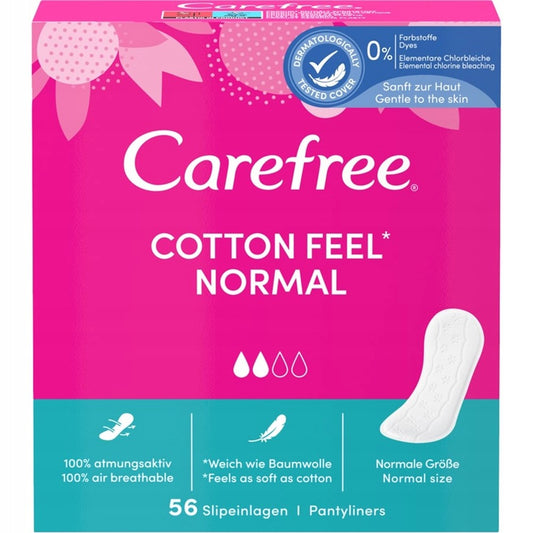 Carefree - Inlegkruisjes - Normal - Cotton Feel Normal - 56 Stuks