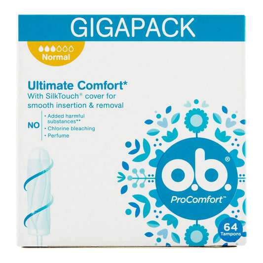 O.B. ProComfort - Tampons - Ultimate Comfort - 3 Normal - 64 Stuks