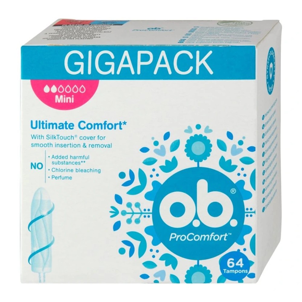 O.B. ProComfort - Tampons - Ultimate Comfort - 2 Mini - 64 Stuks