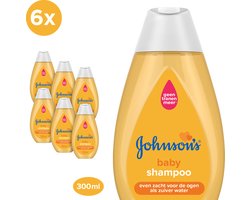 Johnson’s Babyshampoo voordeelverpakking - zeer milde formule - ph-ideaal voor baby's - 6 x 300 ml