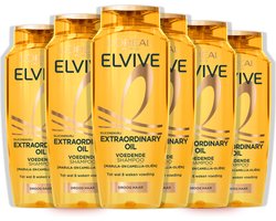 L’Oréal Paris Elvive Extraordinary Oil Shampoo - Voor droog haar - Met marula- en camelia-olie - 6x 250 ml