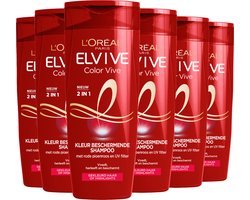 L'Oréal Paris Elvive Color Vive 2-in-1 Kleurbeschermende Shampoo & Conditioner - Gekleurd Haar - 6 x 250ml