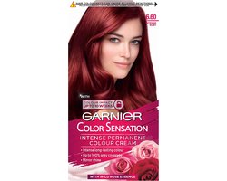 Garnier Color Sensation Red Hair Dye Permanent 6.60 Intense Ruby Red