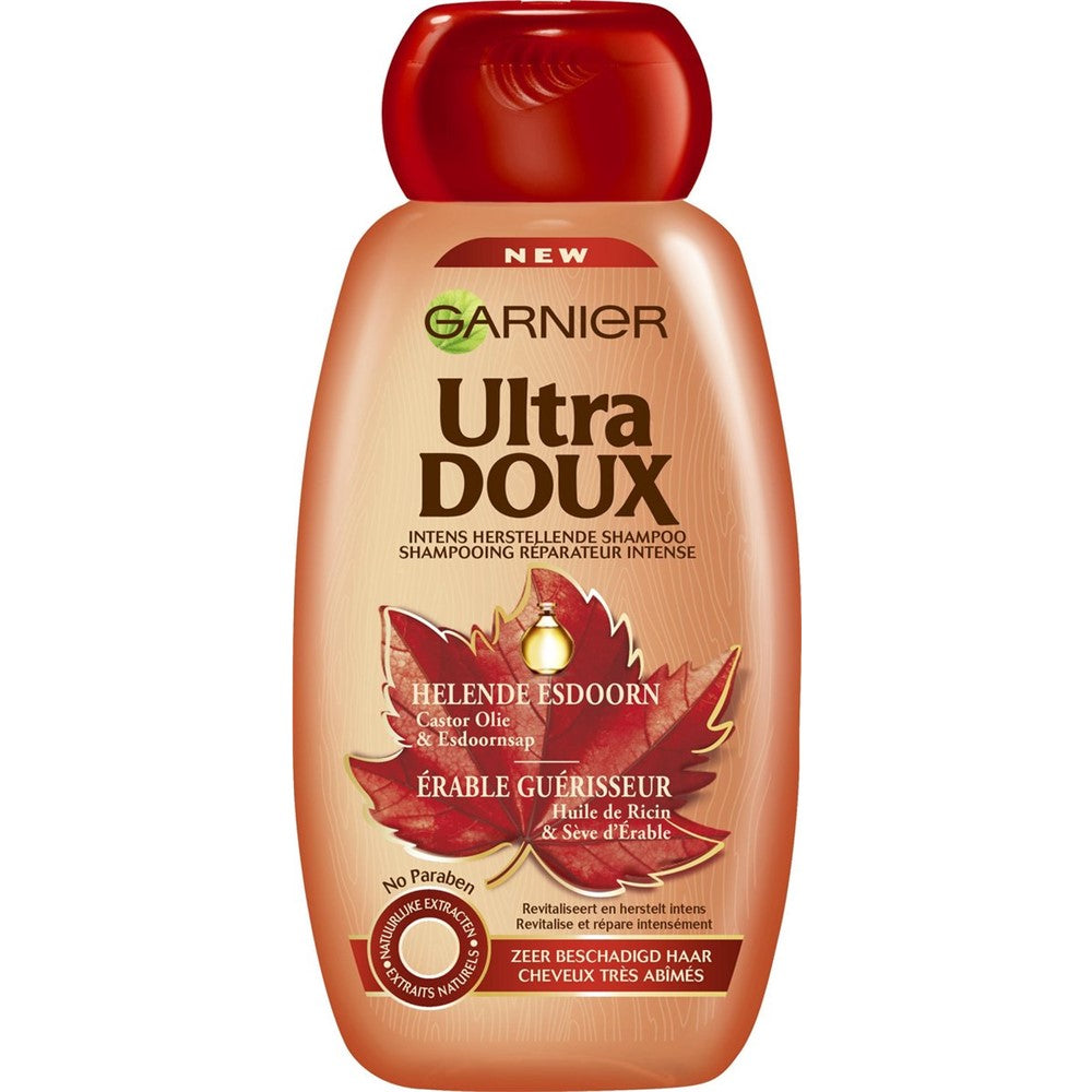 Garnier Ultra Doux - Shampoo - Helende Esdoorn - Castor Olie & Esdoornsap - 250ml