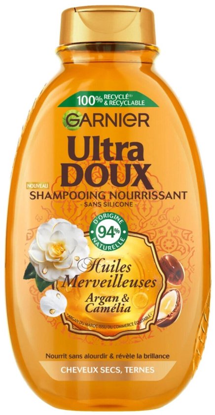 Garnier - Ultra Zachte Shampoo - Wonderlijke Argan- & Camelia-Oliën