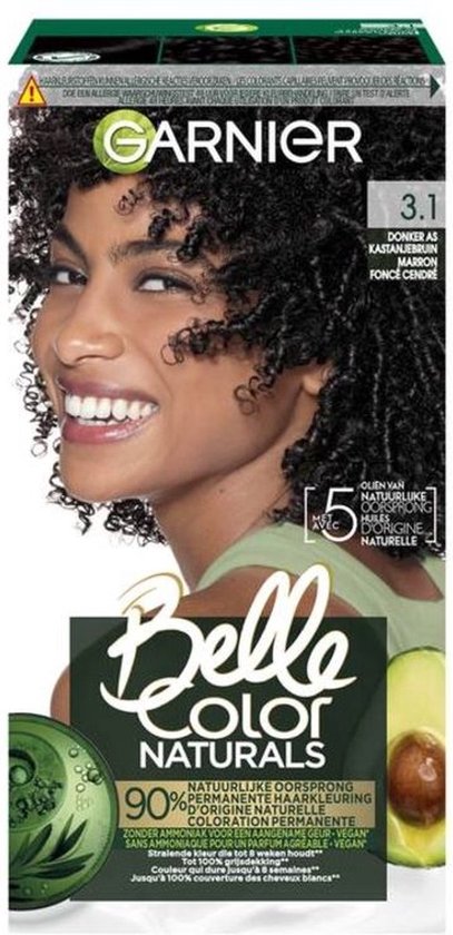 3x Belle Color Naturals 3.1 Donker As Kastanjebruin Voordeelverpakking