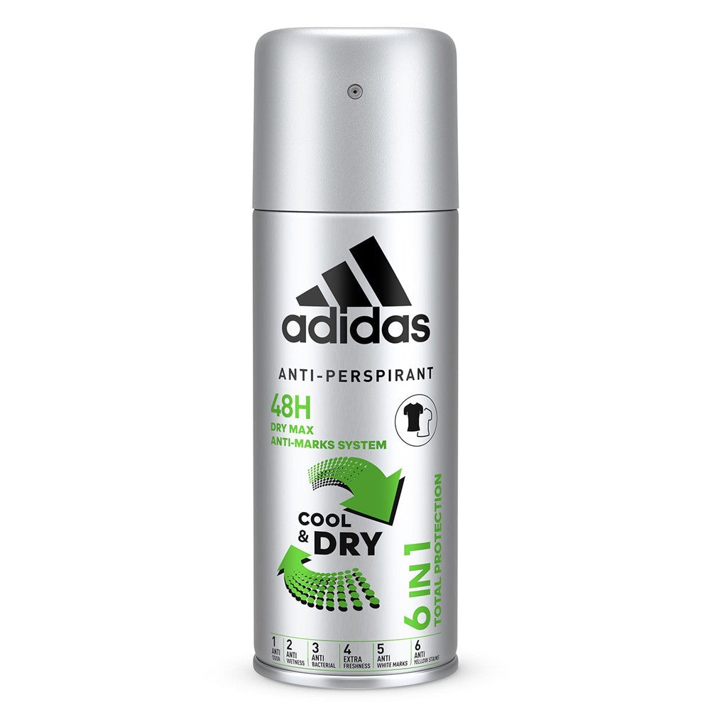 Adidas - Deodorant - Spray - Cool & Dry - 6 in 1 Total Protection - 150ml