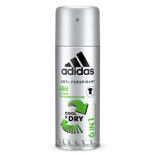 Adidas - Deodorant - Spray - Cool & Dry - 6 in 1 Total Protection - 150ml