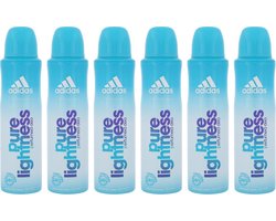 Adidas Women Pure Lightness Deodorant spray - 6 x 150 ml