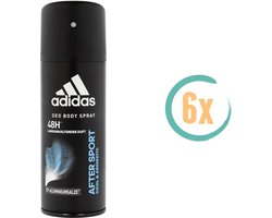6x Adidas After Sport Deospray 150ml