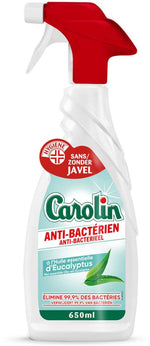 Carolin anti bacterien spray - allesreiniger 650ML eucalyptus