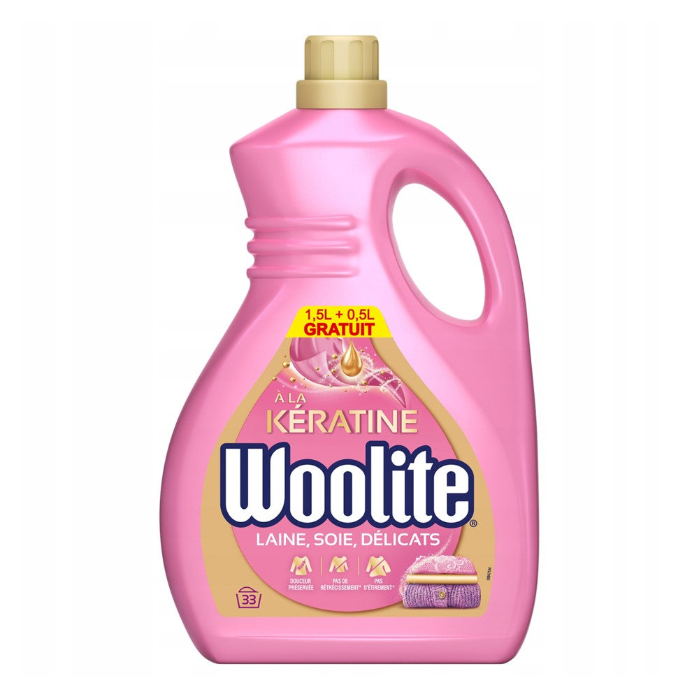 Woolite - Wasmiddel - Vloeibaar - Silk & Delicates - 33Wb/2L