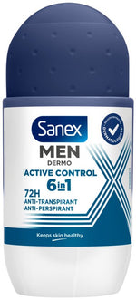 Sanex Deodorant Roller Men Active Control - 53 ml