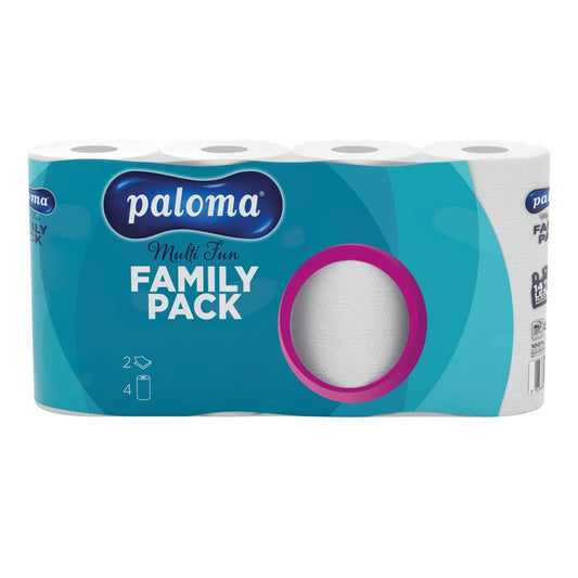 Paloma - Keukenrol - Multi Fun - Family Pack - 2 Laags - 4 Rollen
