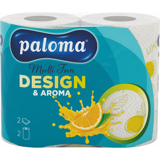 Paloma - Keukenrol - Multi Fun - Design & Aroma - 2 Laags - 2 Rollen