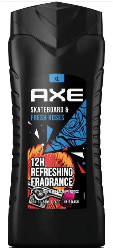 Axe XL Douchegel Skateboard Fresh Rose 400 ml