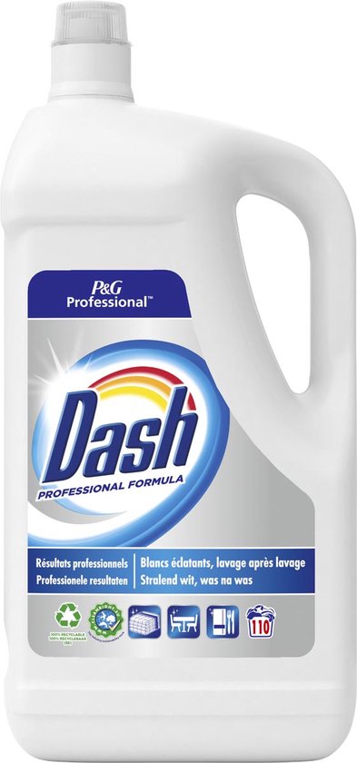 Dash Professional Formula wasmiddel, fles van 4,95 liter, 110 wasbeurten