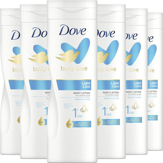 Dove Body Love Bodylotion - Light Care - 400 ml - Voordeelverpakking