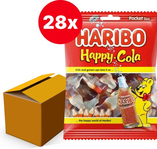 Haribo Happy Colaflesjes - 28 x 75gr