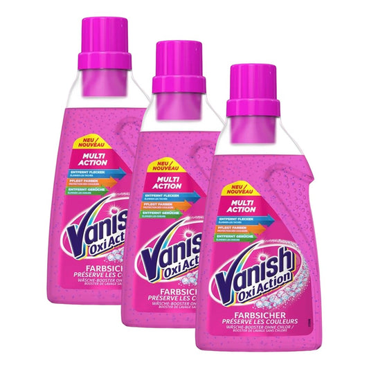 Vanish - Vlekverwijderaar - Gel - Oxi Action - Color Safe Pink - 3x750ml
