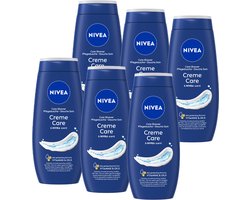 NIVEA Crème Care Douchecrème - NIVEA Geur - Hydraterende Body Wash - Voordeelverpakking - 6 x 250 ml