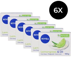 Nivea Lemongrass & Oil Bar Soap - 6 x 100 g