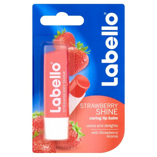 Labello - Lippenbalsem - Strawberry Shine - Natural Oils & Strawberry Aroma - 4,8g