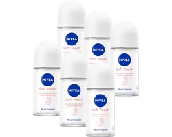 NIVEA Satin Sensation Anti-Transpirant Deo Roller - Zonder Ethylalcohol - 72 uur bescherming - Voordeelverpakking - 6 x 50 ml
