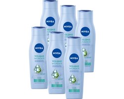 NIVEA Volume Wonder Haar Shampoo - Haarshampoo - Voordeelverpakking - 6 x 250 ml