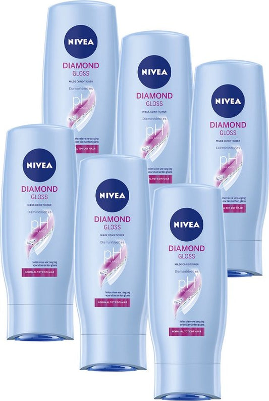 NIVEA Diamond Gloss Conditioner - 200ml - 6 stuks