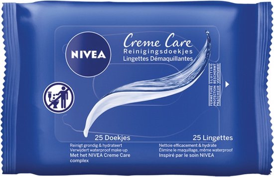 Nivea Reinigingsdoekjes Creme Care Voordeelverpakking 6 stuks x 25 doekjes