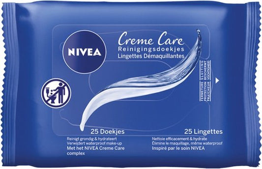 Nivea Reinigingsdoekjes Creme Care Voordeelverpakking 6 stuks x 25 doekjes