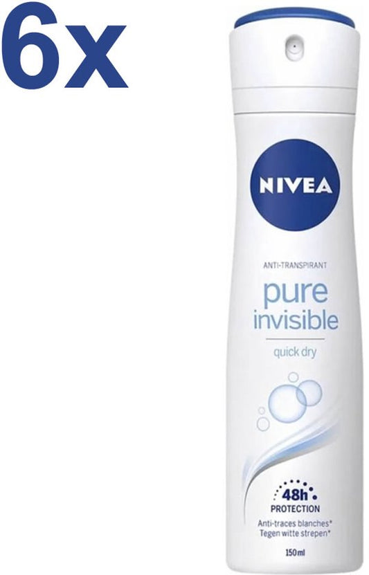 Woman Deodorant Pure Invisible - 6 x 150 ml