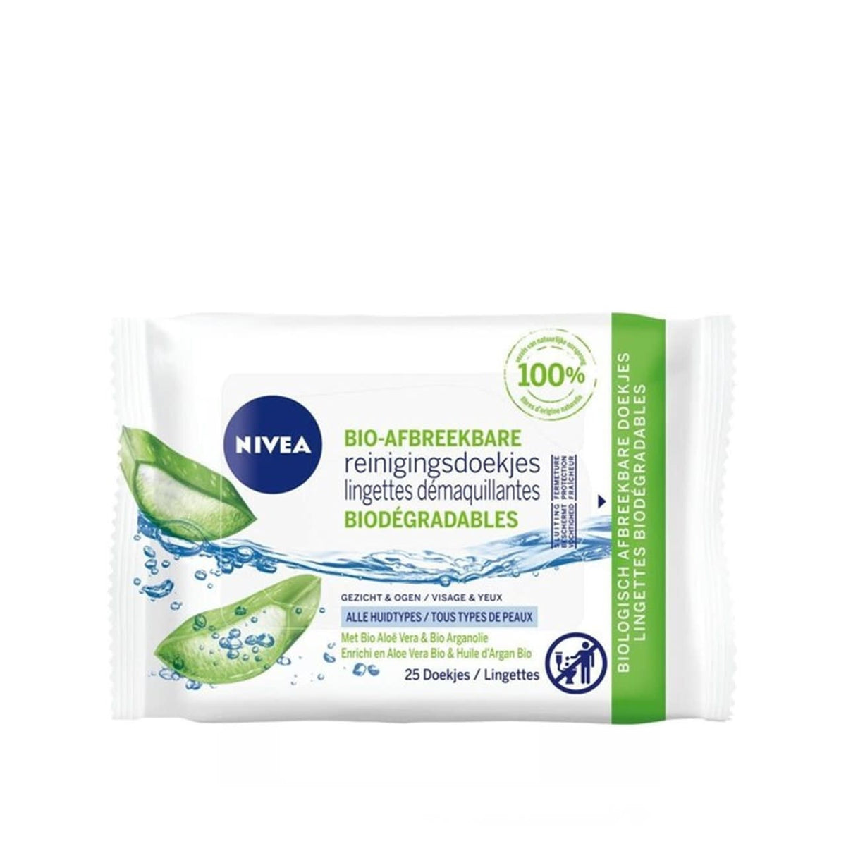 Nivea - Gezichtsreiniging - Bio-afbreekbare - Alle Huidtypes - 25st