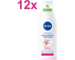NIVEA Verzachtende Reinigingsmelk – 12x 200 ml – Voordeelverpakking