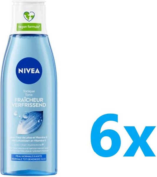 Nivea Essentials Verfrissende Tonic - 6x200 ml - Voordeelverpakking