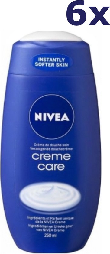 6x Nivea Douchegel - Creme Care 250 ml