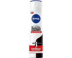 NIVEA Black & White Max Protection Anti-Transpirant Spray - Deodorant Spray - 6 x 150 ml - Voordeelverpakking