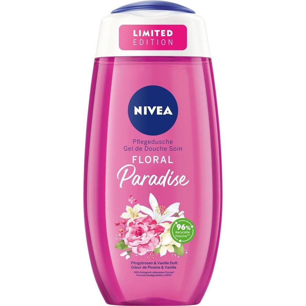 Nivea - Douchegel - Floral Paradise - Plingstrosen & Vanille Duft - 250ml