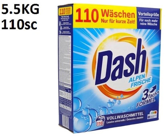 Dash XXL PACK Alpenfris Universeel Waspoeder - 6 kg (100 Wasbeurten )