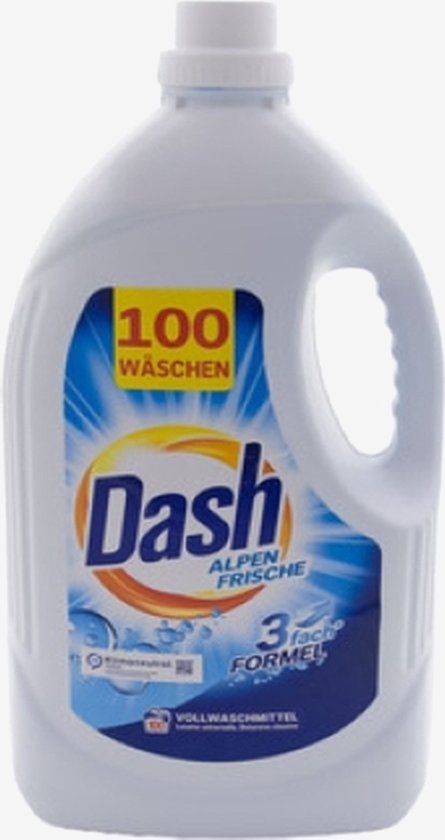 Dash - Wasmiddel - Vloeibaar Wasmiddel - Alpen Frische - 100wb/5L