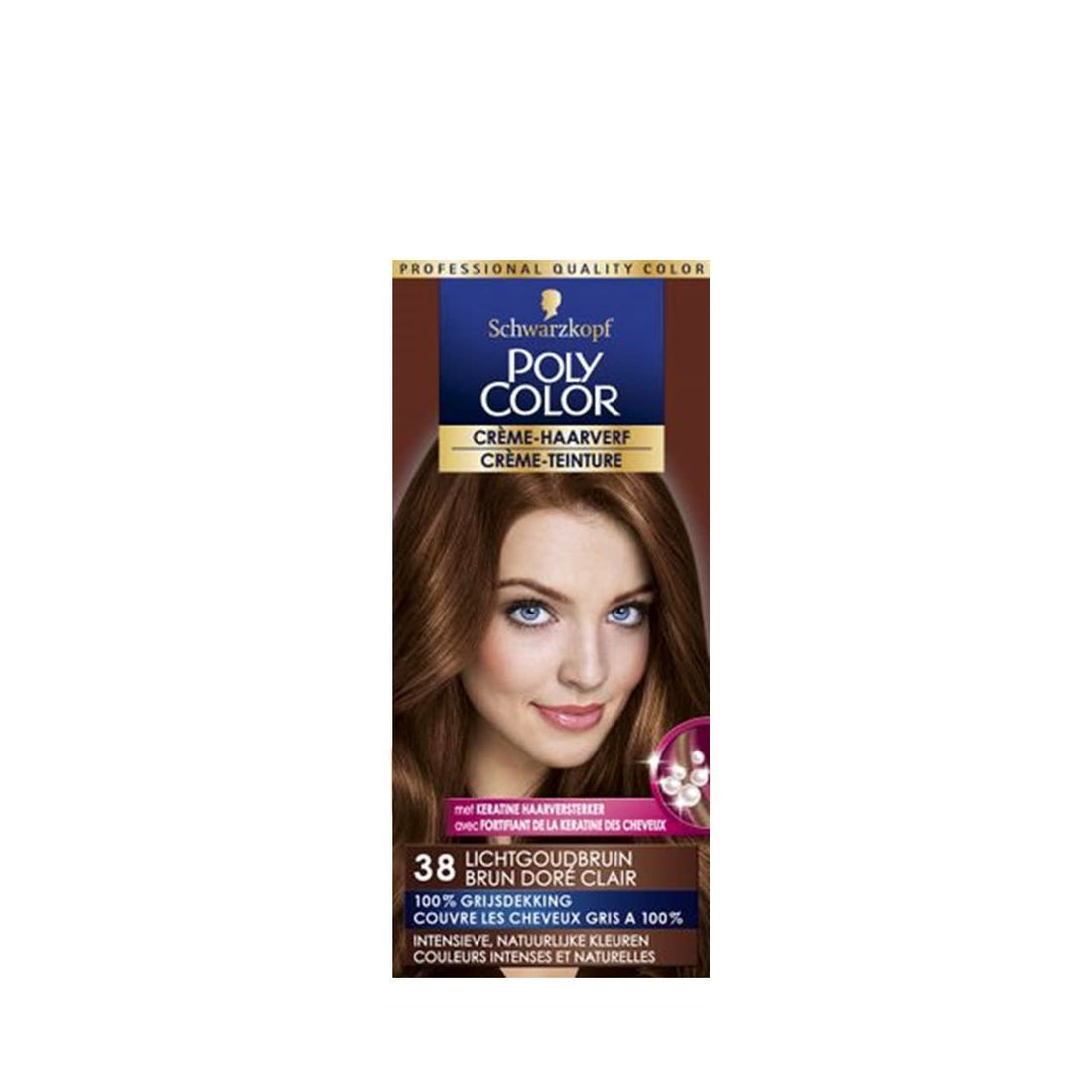 Poly Color - Haarverf - 38 - Lichtgoudbruin - 90ml