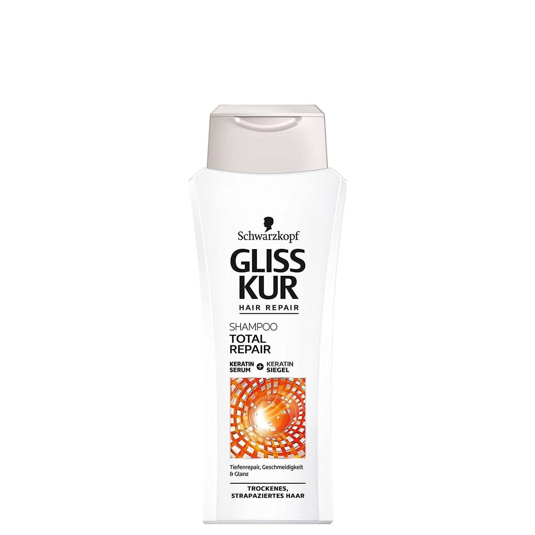 Gliss Kur Hair Repair - Shampoo - Total Repair - Keratin Serum - 250ml