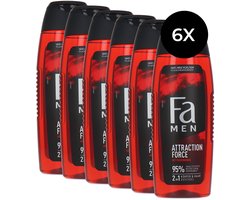 Fa Men - Douchegel - Attraction Force - 6 x 250 ml