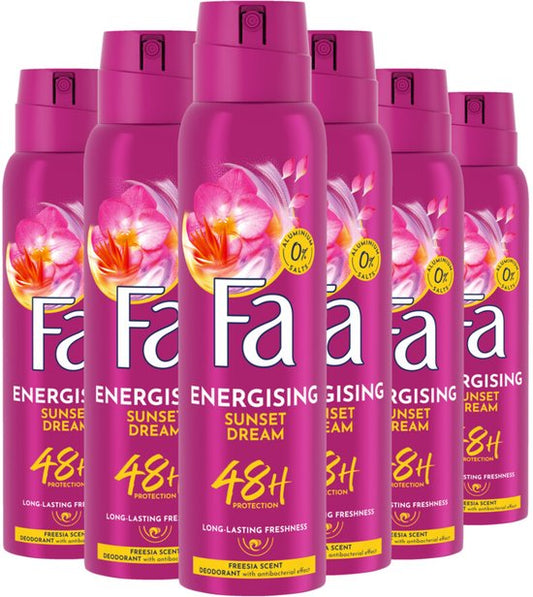 Fa Sunset Dream Deodorant Spray 6x150ml - Voordeelverpakking