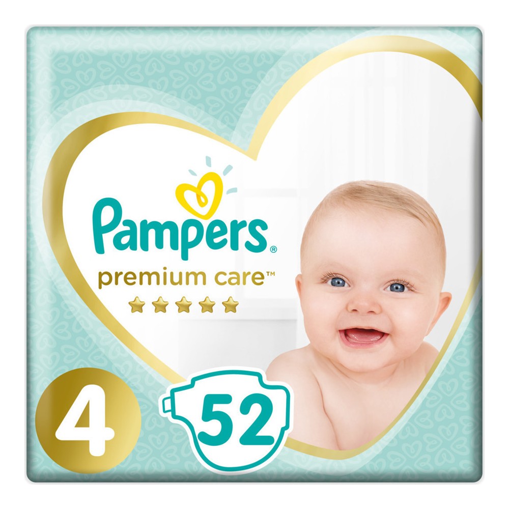 Pampers Premium Care - Luiers - Size 4 - 9-14kg - 52 Stuks