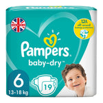 Pampers Baby-Dry - Luiers - Size 6 - 13-18kg - 19 Stuks