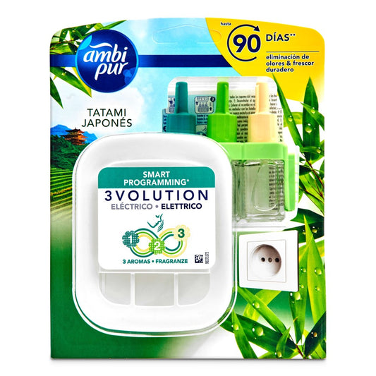 Ambi Pur - Elektrisch Luchtverfrisser - Starterset - 3 Volution - Plug - Japan Tatami - 21ml