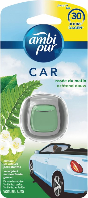 Ambi Pur Car Ochtend Dauw - 6 stuks - Clip On Auto Luchtverfrisser